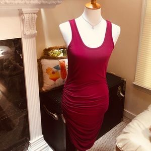 Express form fitting ruched Dress 🌸🌴🧜‍♀️